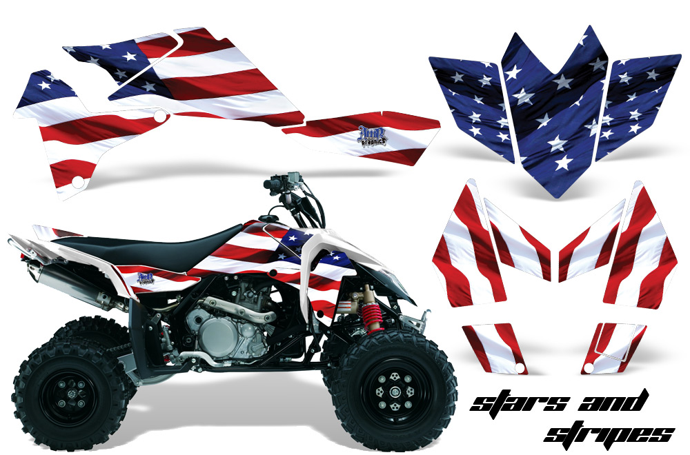 Suzuki LTR450 Graphics Kit Stars Stripes